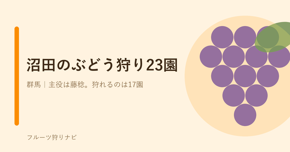 沼田のぶどう狩りのイメージ